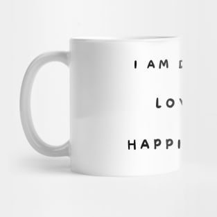 Affirmation word - I am deserving Mug